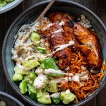 Sheet Pan Gochujang Chicken Bowls
