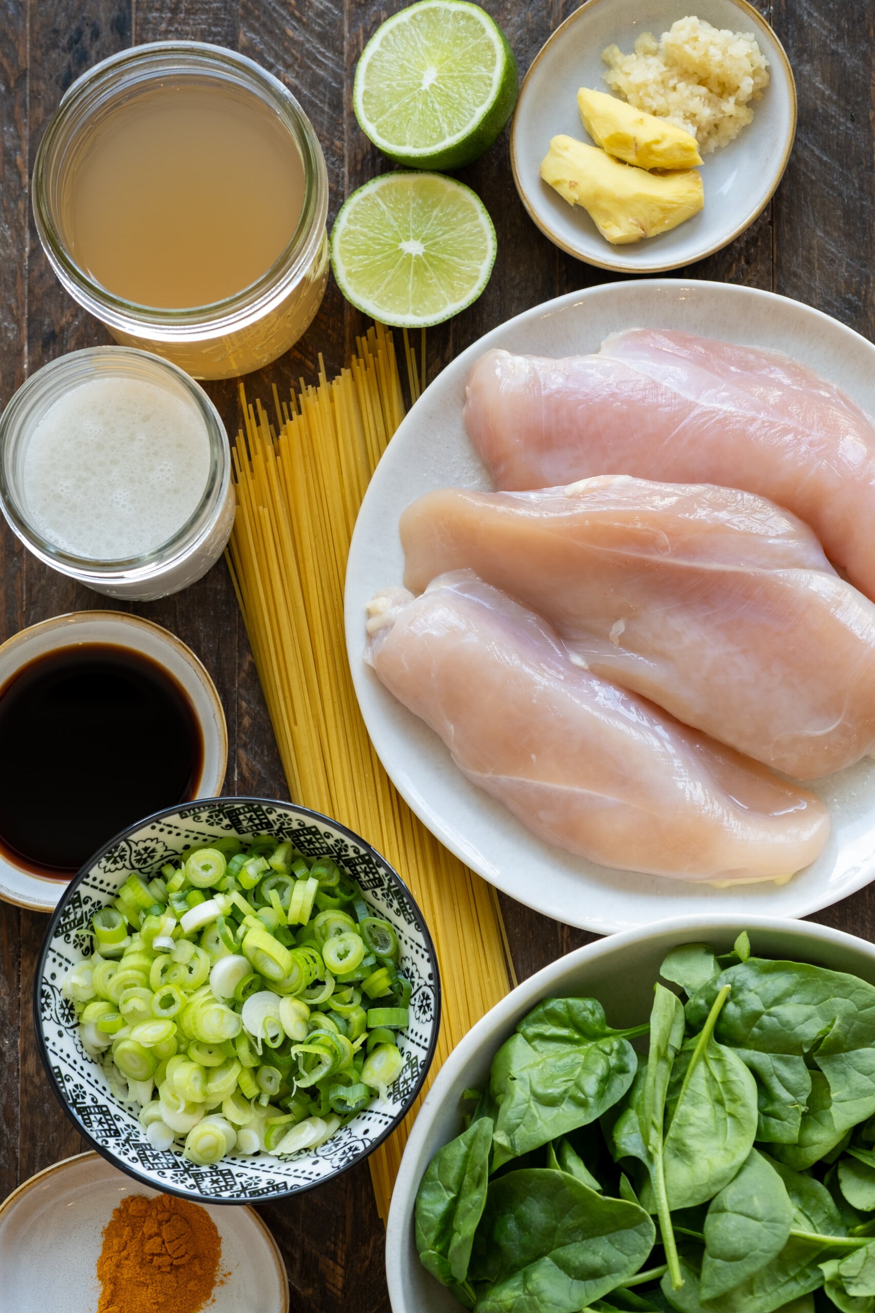 Turmeric Ginger Chicken Noodle Soup Ingredients