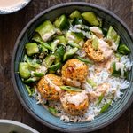Kimchi Chicken Meatballs