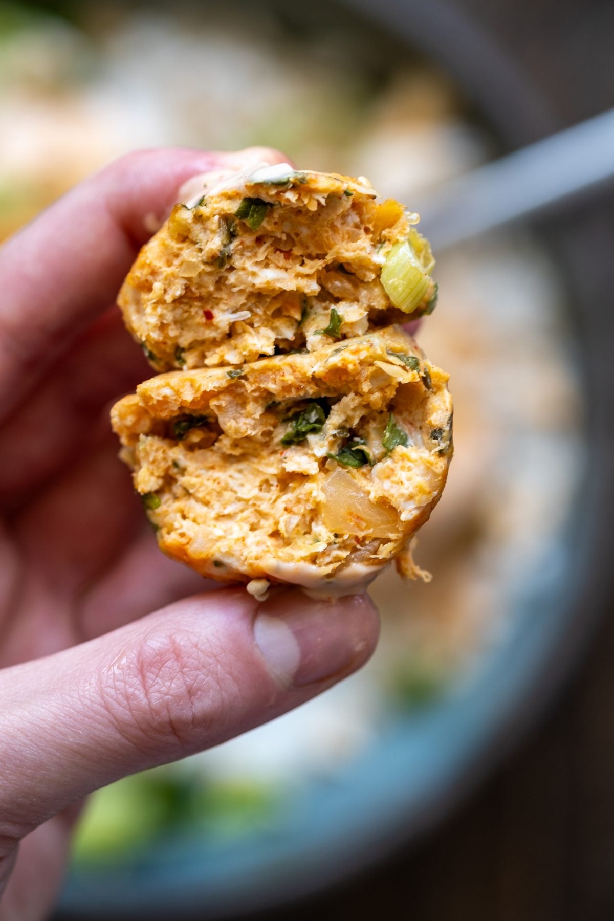 Kimchi Chicken Meatballs