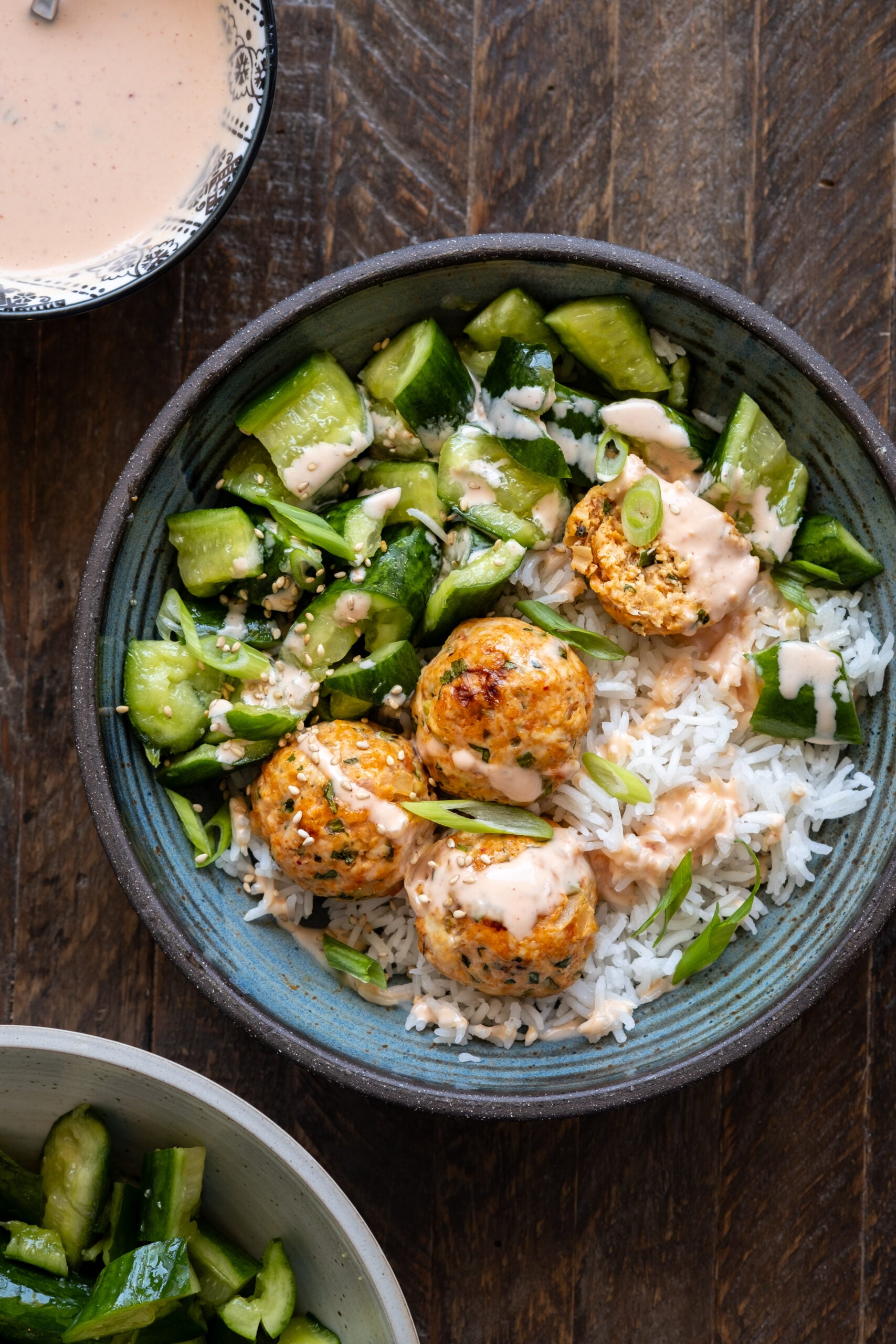 Kimchi Chicken Meatballs