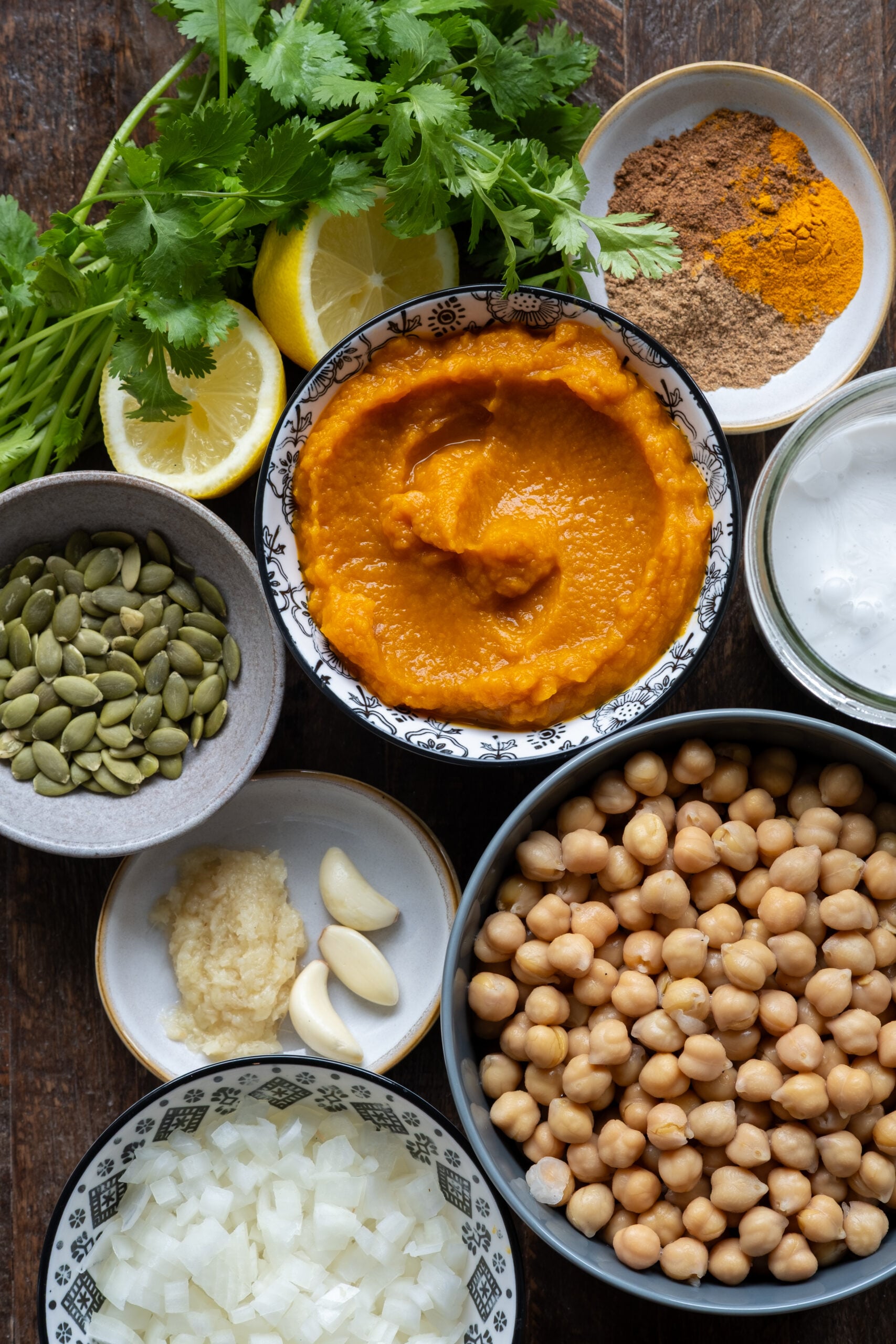 Pumpkin Chickpea Curry Ingredients
